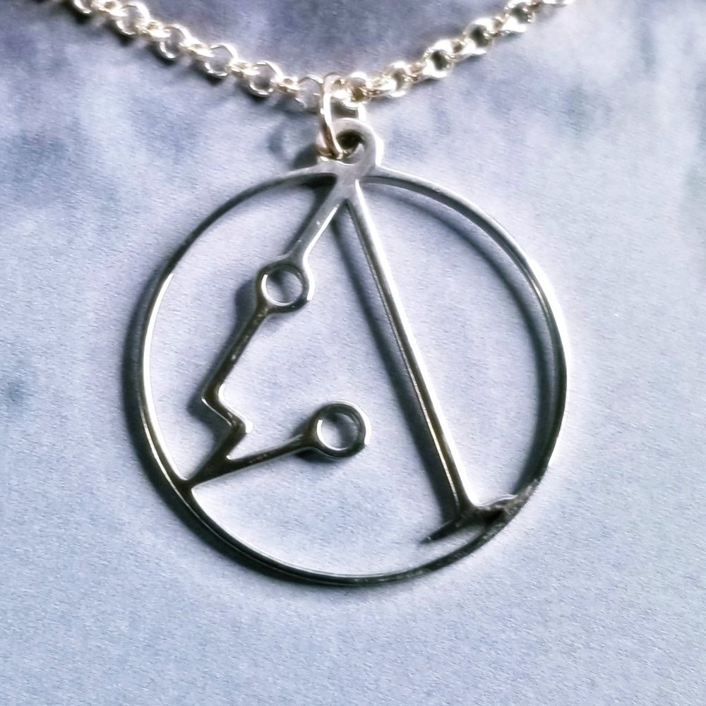 Archangel Metatron Sigil Silver Necklace